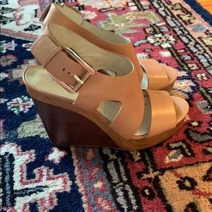 Tan Michael Kors Wedges